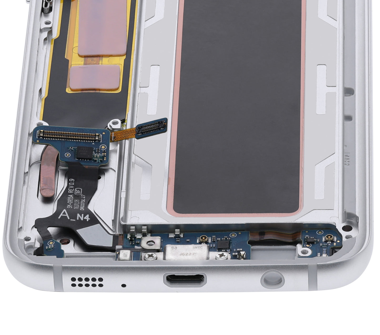 OLED Assembly With Frame For Samsung Galaxy S7 Edge G935A (North American Version) (Service Pack) (Silver)