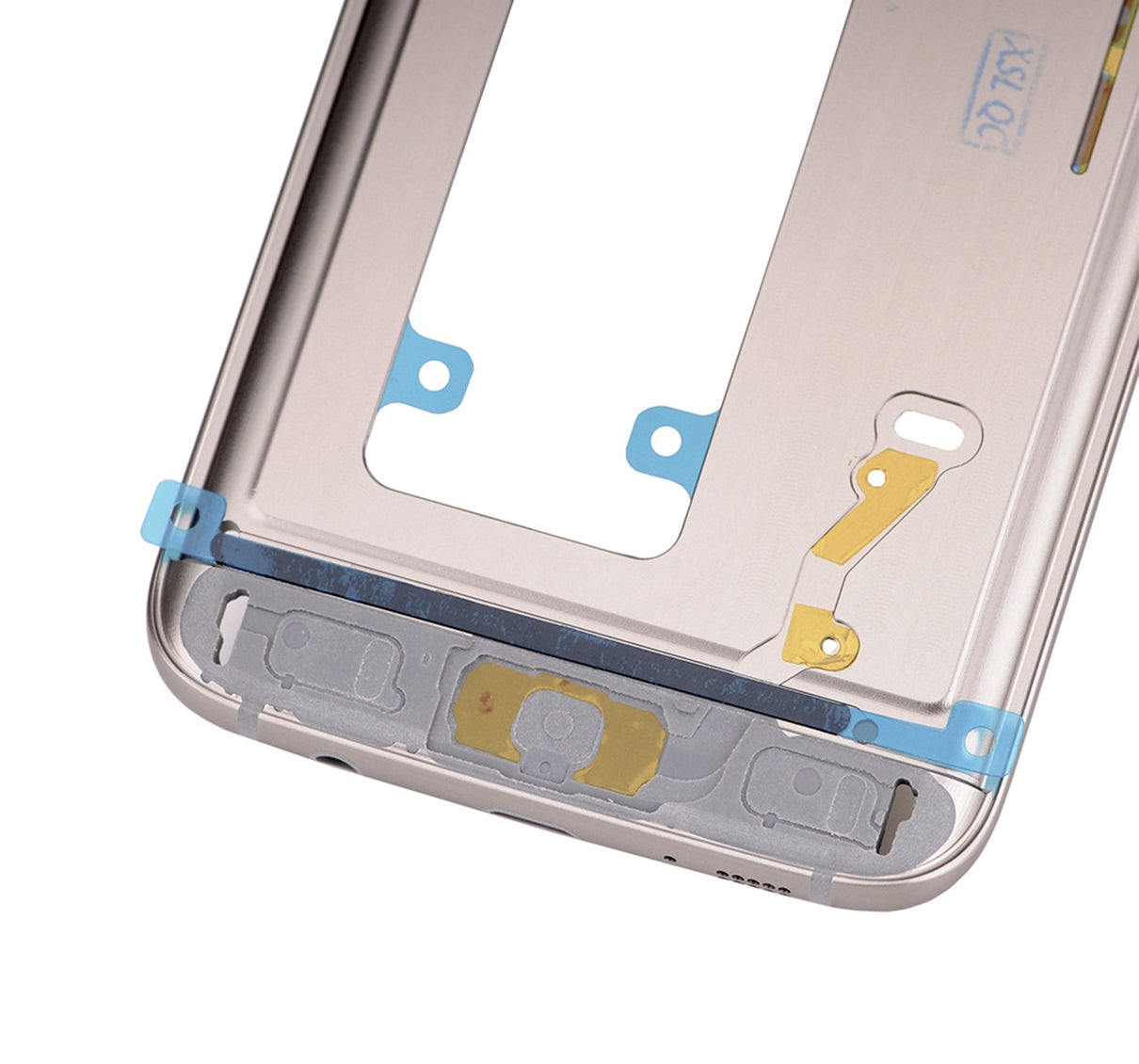 Mid-Frame Housing For Samsung Galaxy S7 Edge (With Small Parts) (Gold)