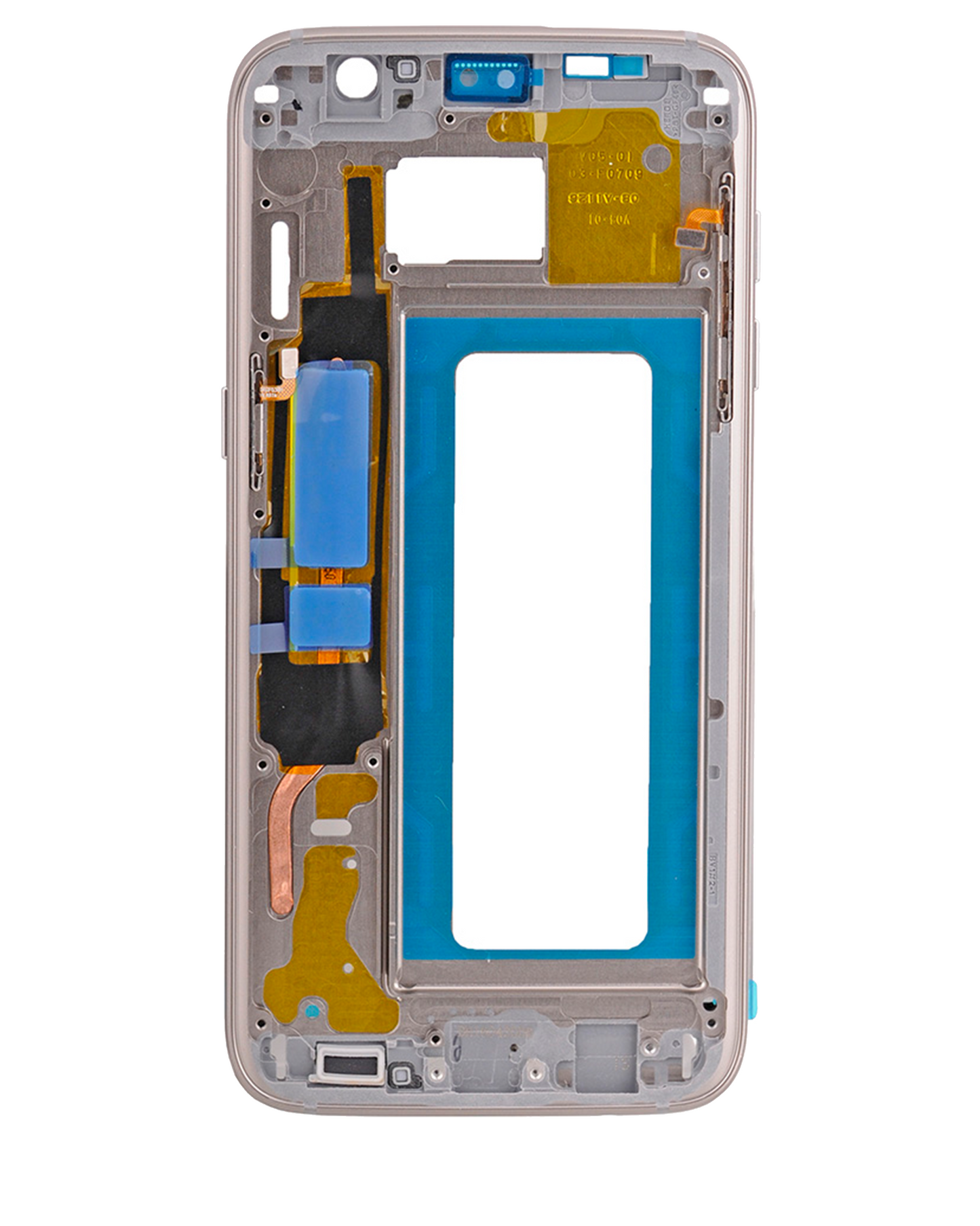 Mid-Frame Housing For Samsung Galaxy S7 Edge (With Small Parts) (Gold)