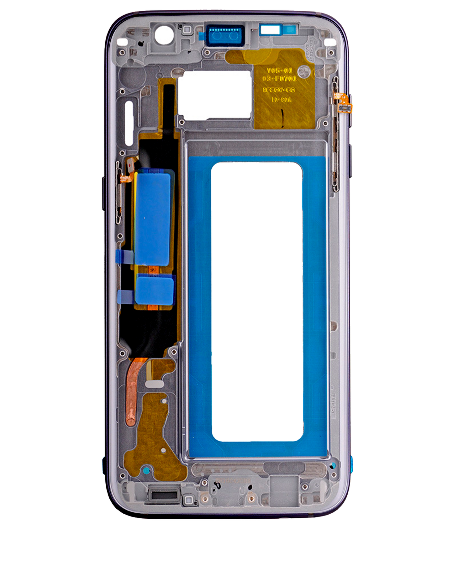 Mid-Frame Housing For Samsung Galaxy S7 Edge (With Small Parts) (Black)