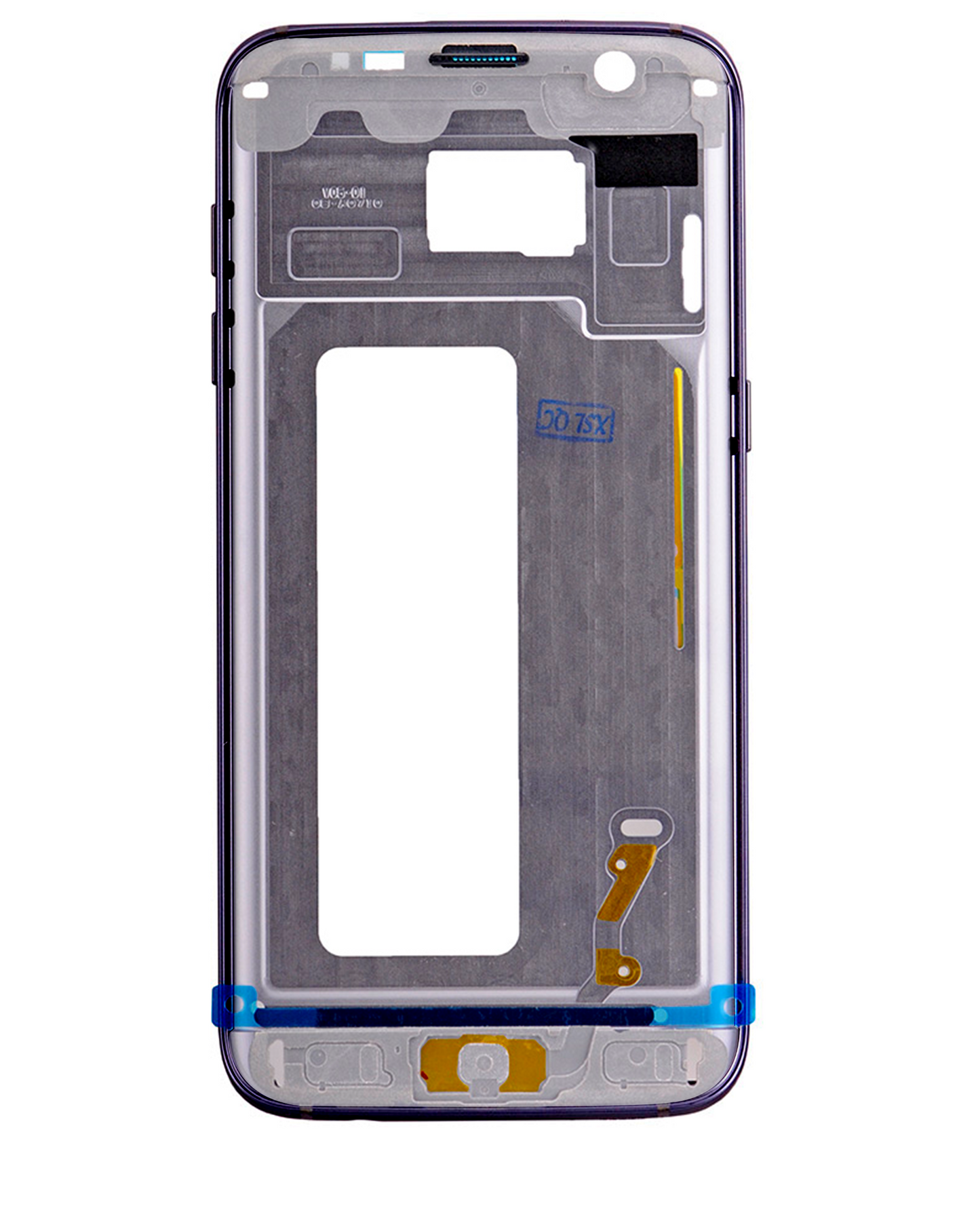 Mid-Frame Housing For Samsung Galaxy S7 Edge (With Small Parts) (Black)