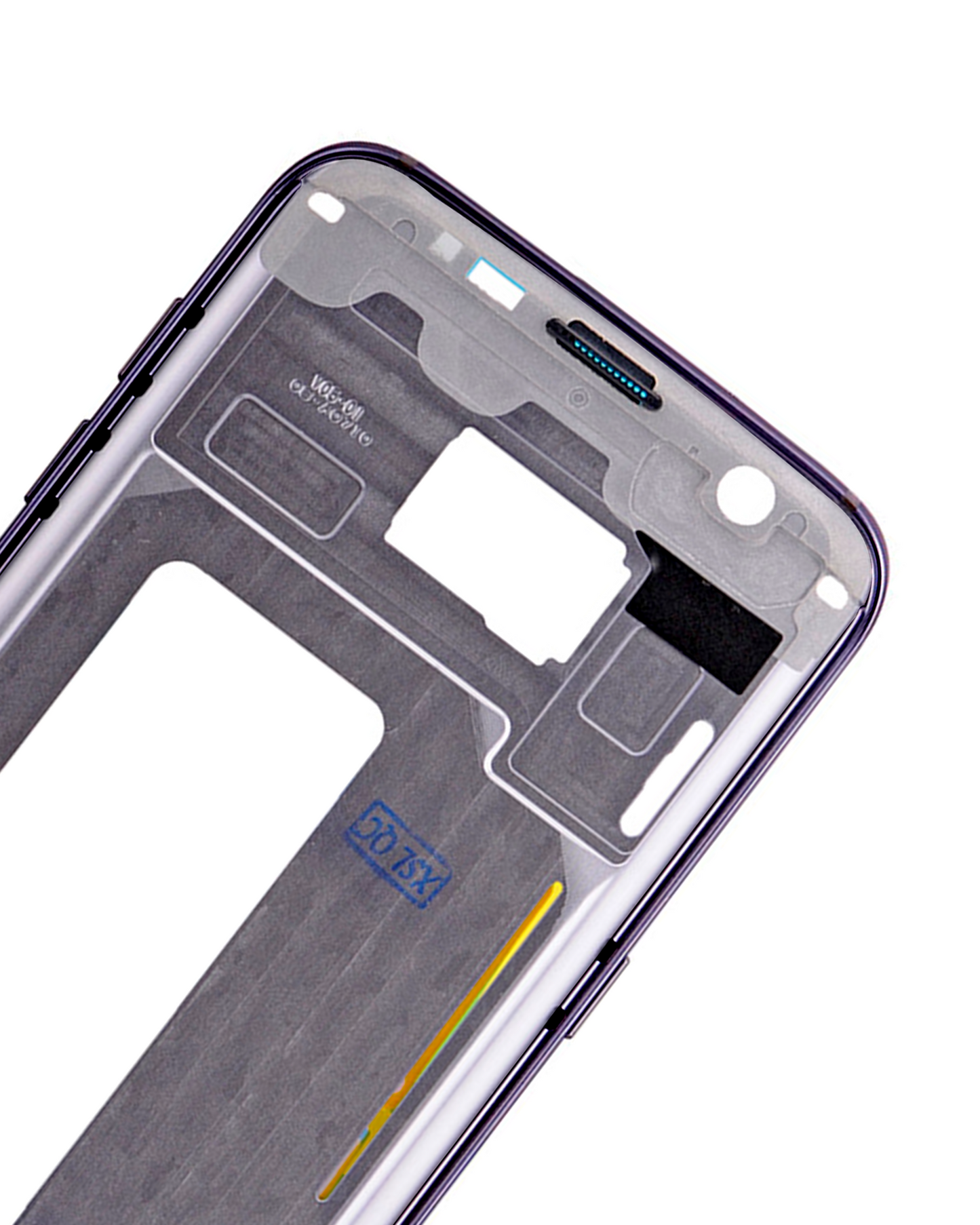 Mid-Frame Housing For Samsung Galaxy S7 Edge (With Small Parts) (Black)