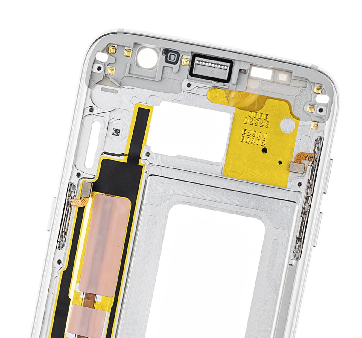 Mid-Frame Housing For Samsung Galaxy S7 Edge (With Small Parts) (White)