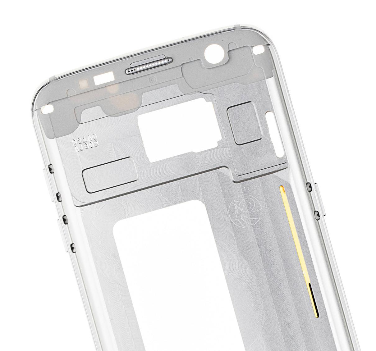 Mid-Frame Housing For Samsung Galaxy S7 Edge (With Small Parts) (White)