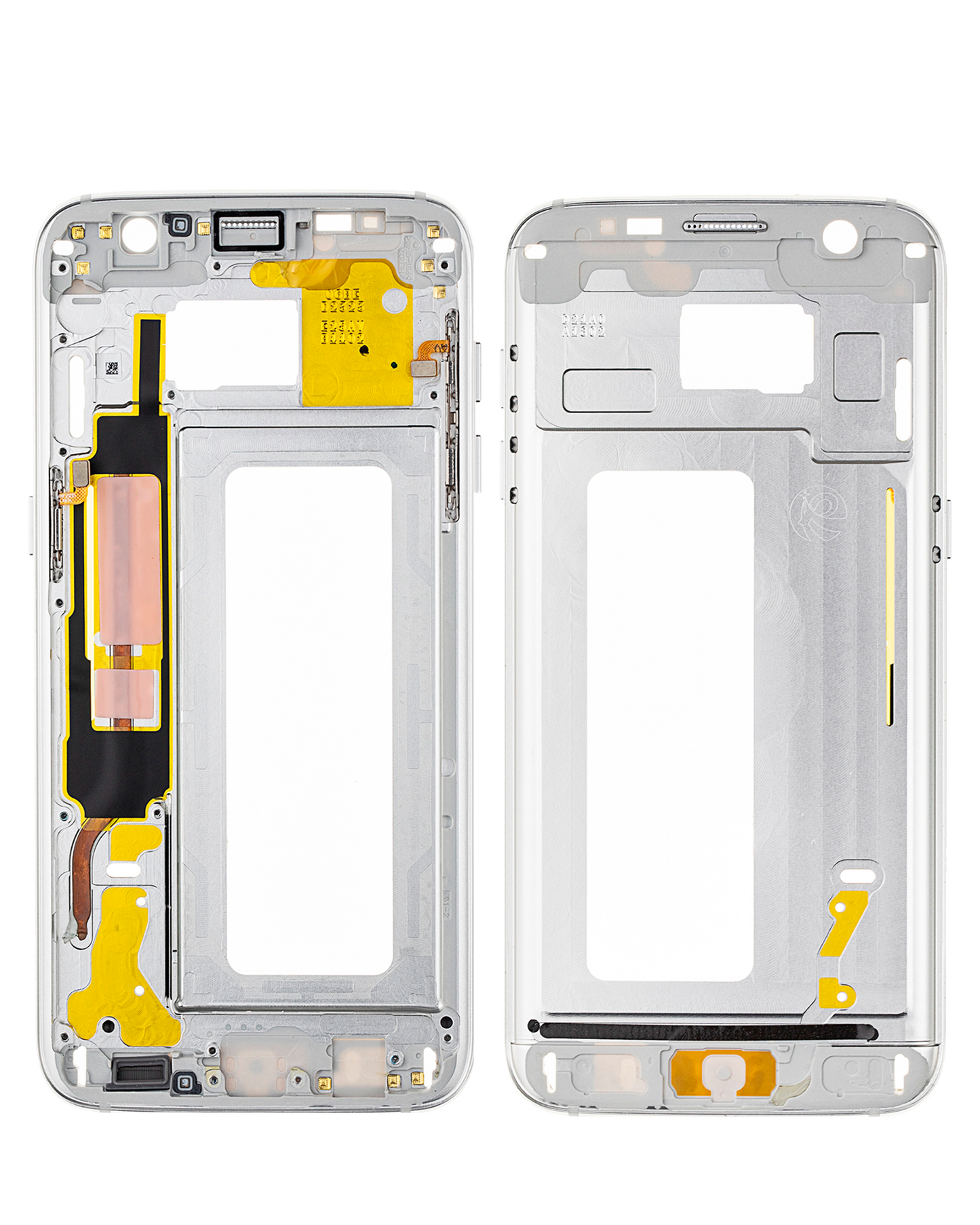 Mid-Frame Housing For Samsung Galaxy S7 Edge (With Small Parts) (White)