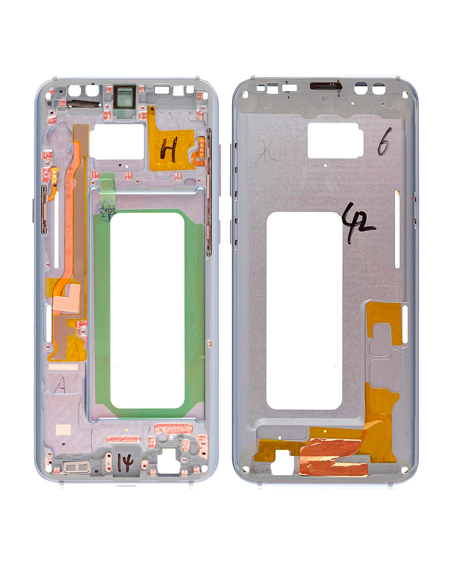 Mid-Frame Housing For Samsung Galaxy S8 Plus (With Small Parts) (Coral Blue)