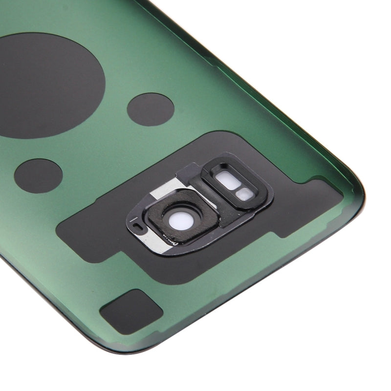 Back Cover Glass With Camera Lens For Samsung Galaxy S7 Edge (Service Pack) (Black)
