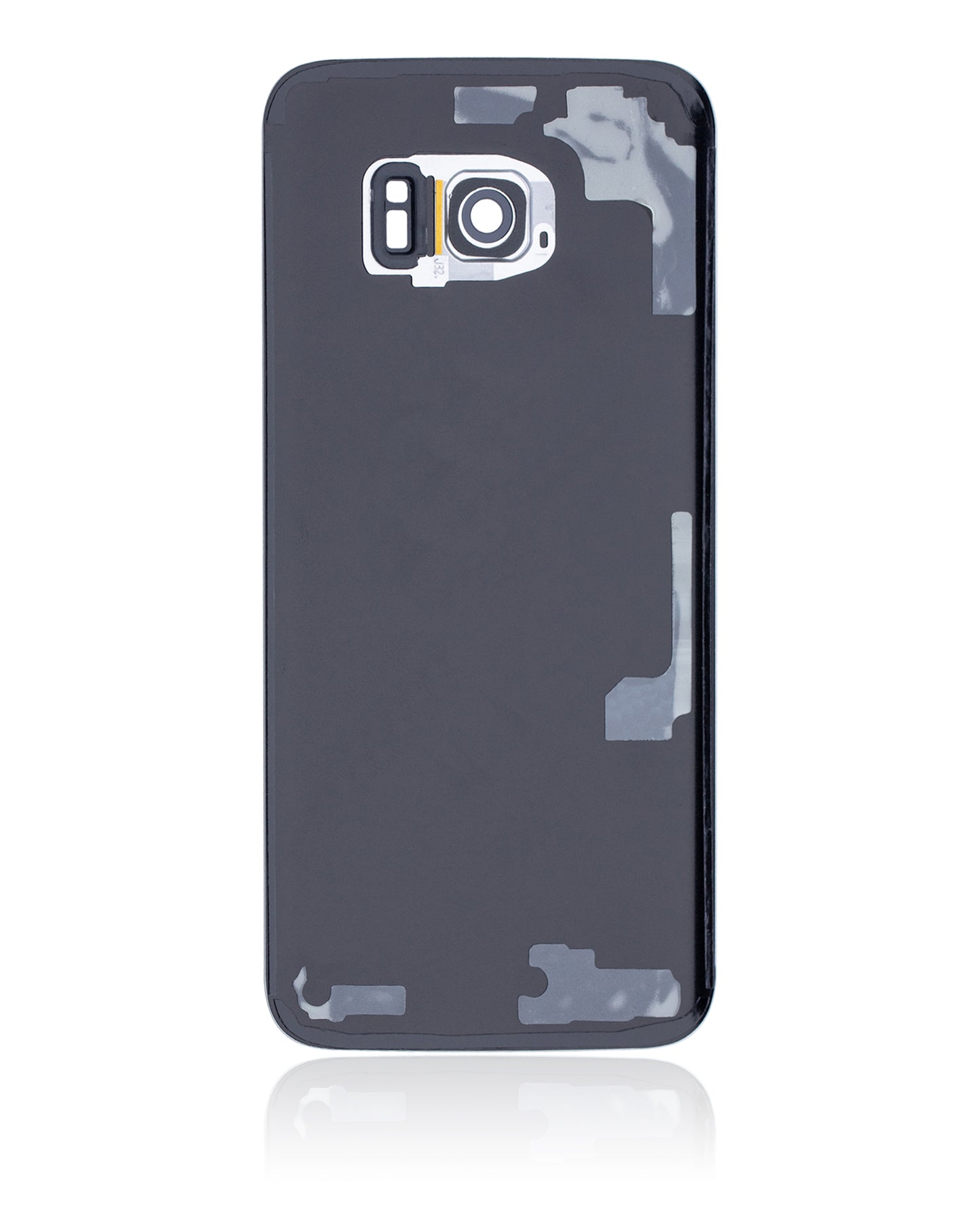 Back Cover Glass With Camera Lens For Samsung Galaxy S7 Edge (No Logo) (Aftermarket Plus) (Silver)