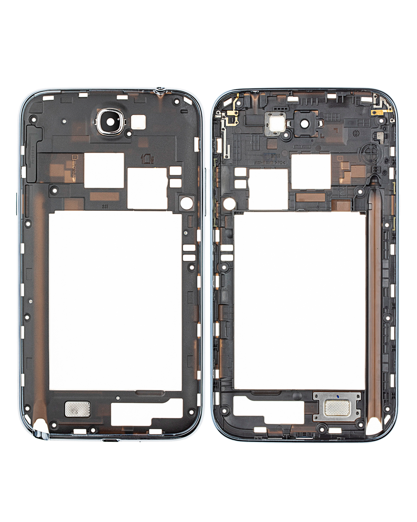 Mid-Frame Housing For Samsung Galaxy Note 2 (With Small Parts) (Titanium Gray)
