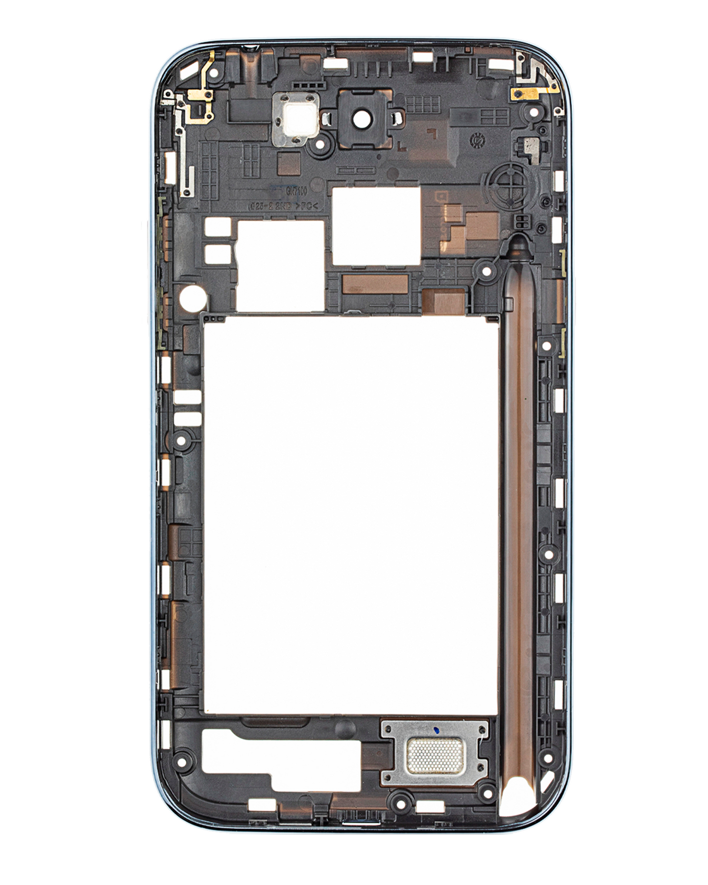 Mid-Frame Housing For Samsung Galaxy Note 2 (With Small Parts) (Titanium Gray)