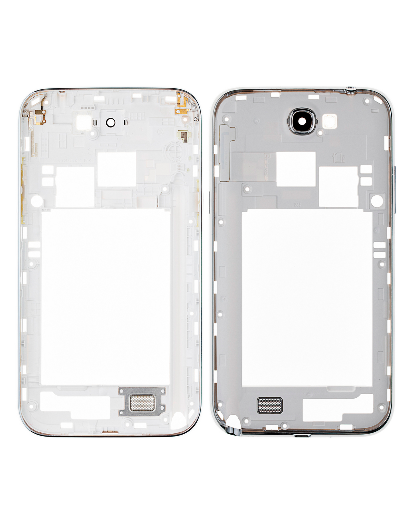 Mid-Frame Housing For Samsung Galaxy Note 2 (With Small Parts) (White)