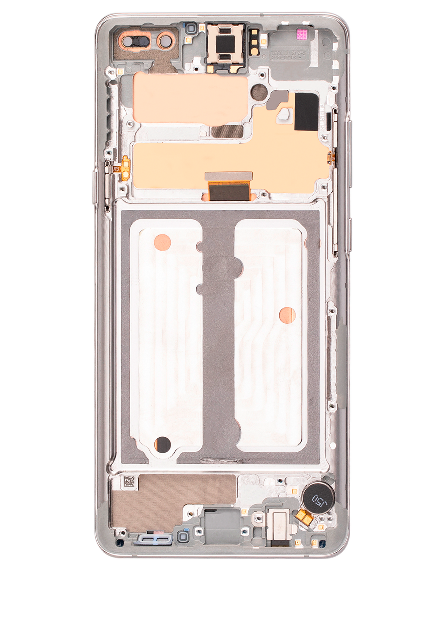 OLED Assembly With Frame For Samsung Galaxy S10 5G (Used OEM Pull: Grade A) (Crown Silver)