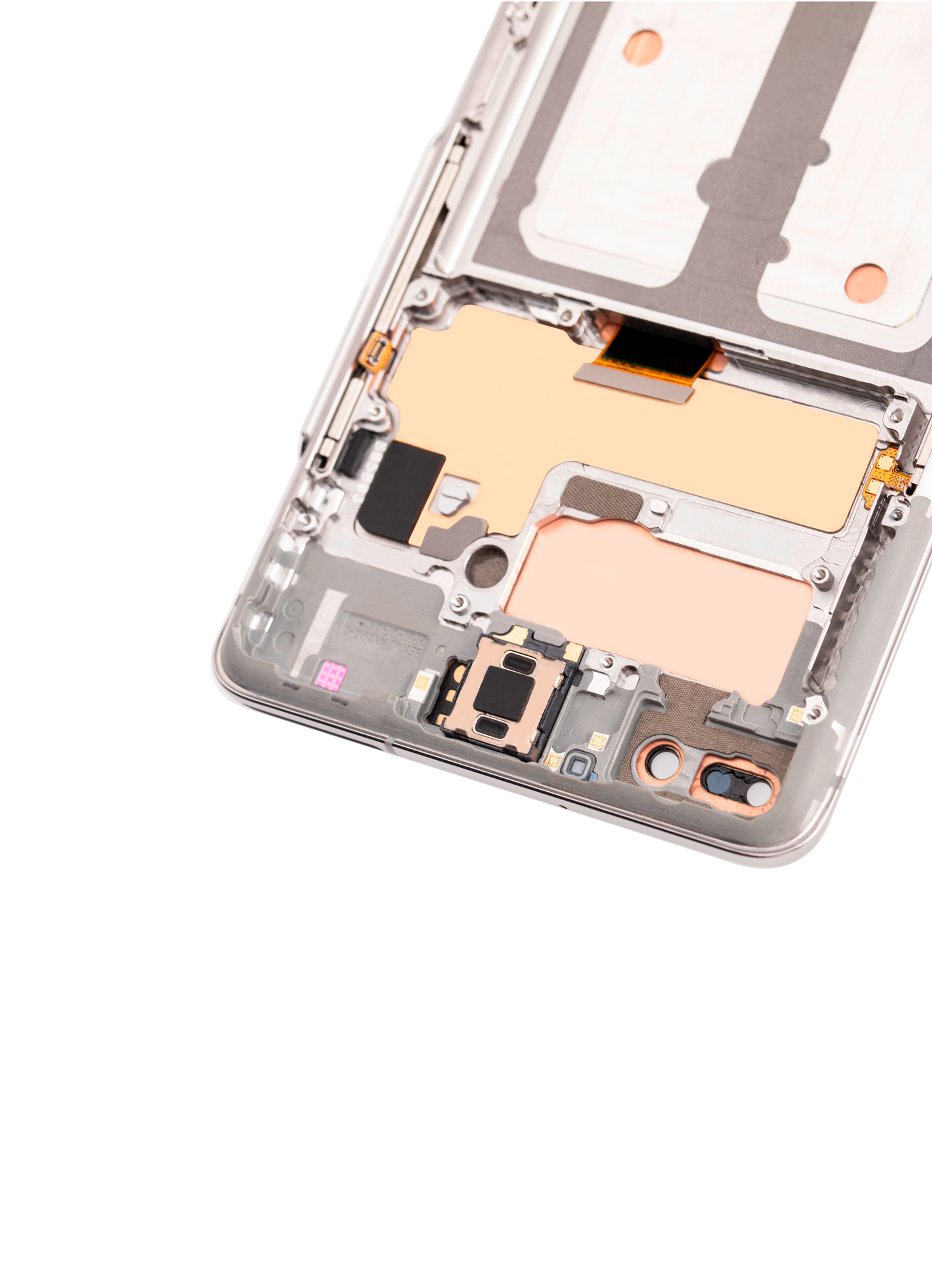 OLED Assembly With Frame For Samsung Galaxy S10 5G (Used OEM Pull: Grade A) (Crown Silver)