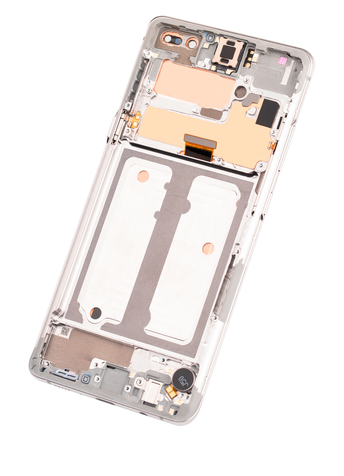 OLED Assembly With Frame For Samsung Galaxy S10 5G (Used OEM Pull: Grade A) (Crown Silver)