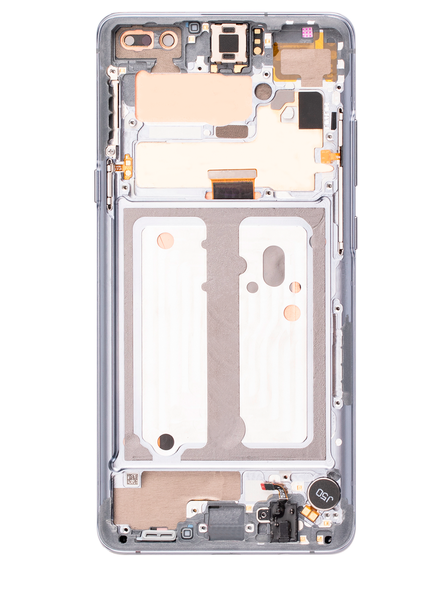 OLED Assembly With Frame For Samsung Galaxy S10 5G (Used OEM Pull: Grade A) (Majestic Black)