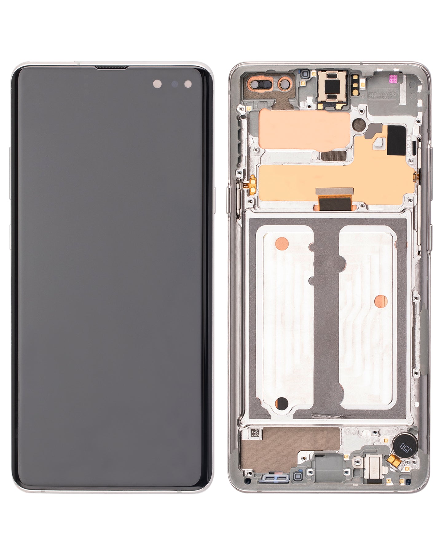 OLED Assembly With Frame For Samsung Galaxy S10 5G (Refurbished) (Crown Silver)