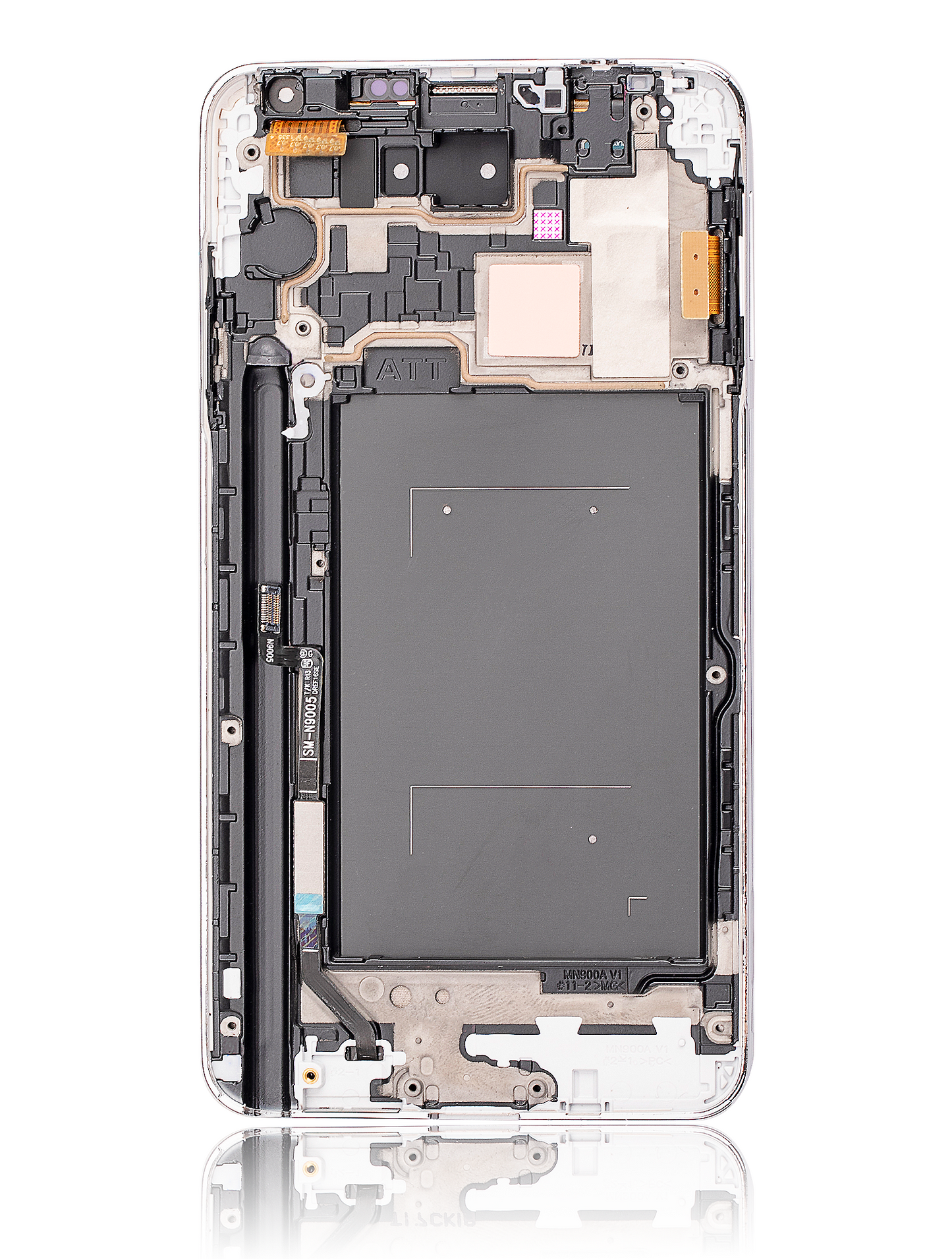 OLED Assembly With Frame For Samsung Galaxy Note 3 (Refurbished) (AT&T / T-Mobile) (White)
