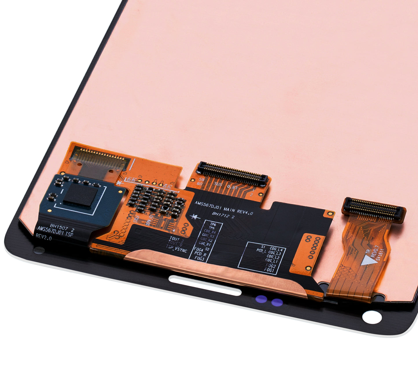 OLED Assembly Without Frame For Samsung Galaxy Note 4 (Service Pack) (White)