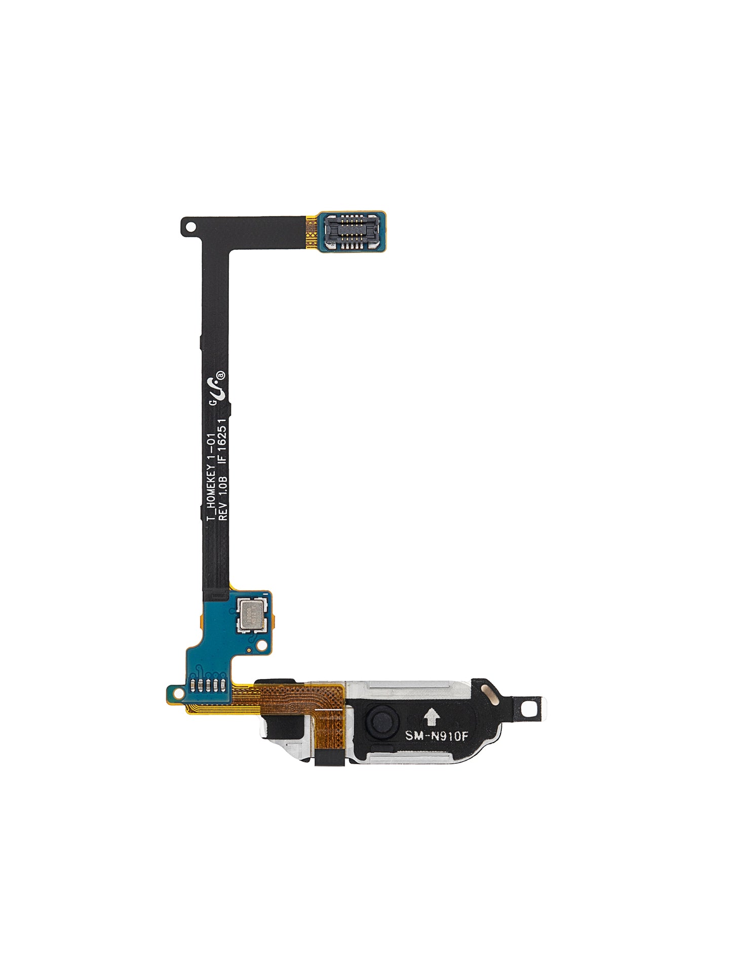 Home Button With Flex For Samsung Galaxy Note 4 (White)