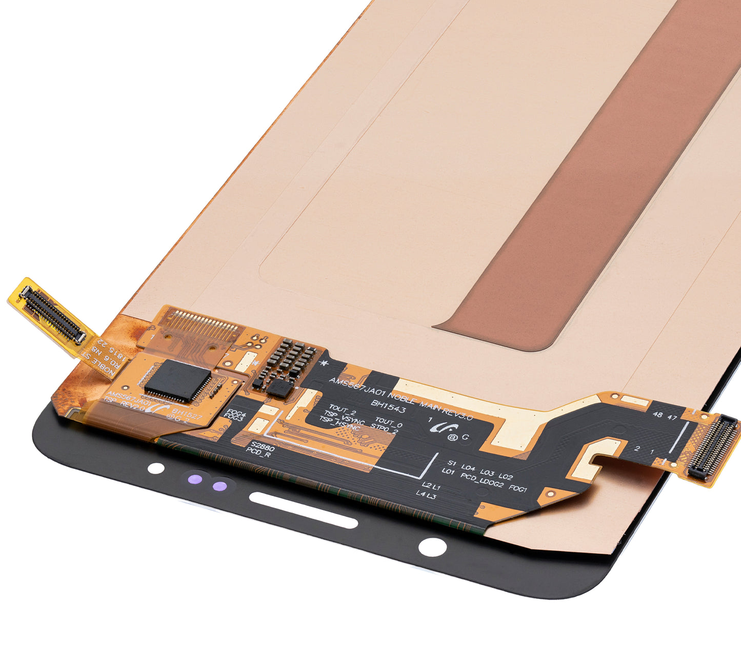 OLED Assembly Without Frame For Samsung Galaxy Note 5 (Refurbished) (White Pearl)