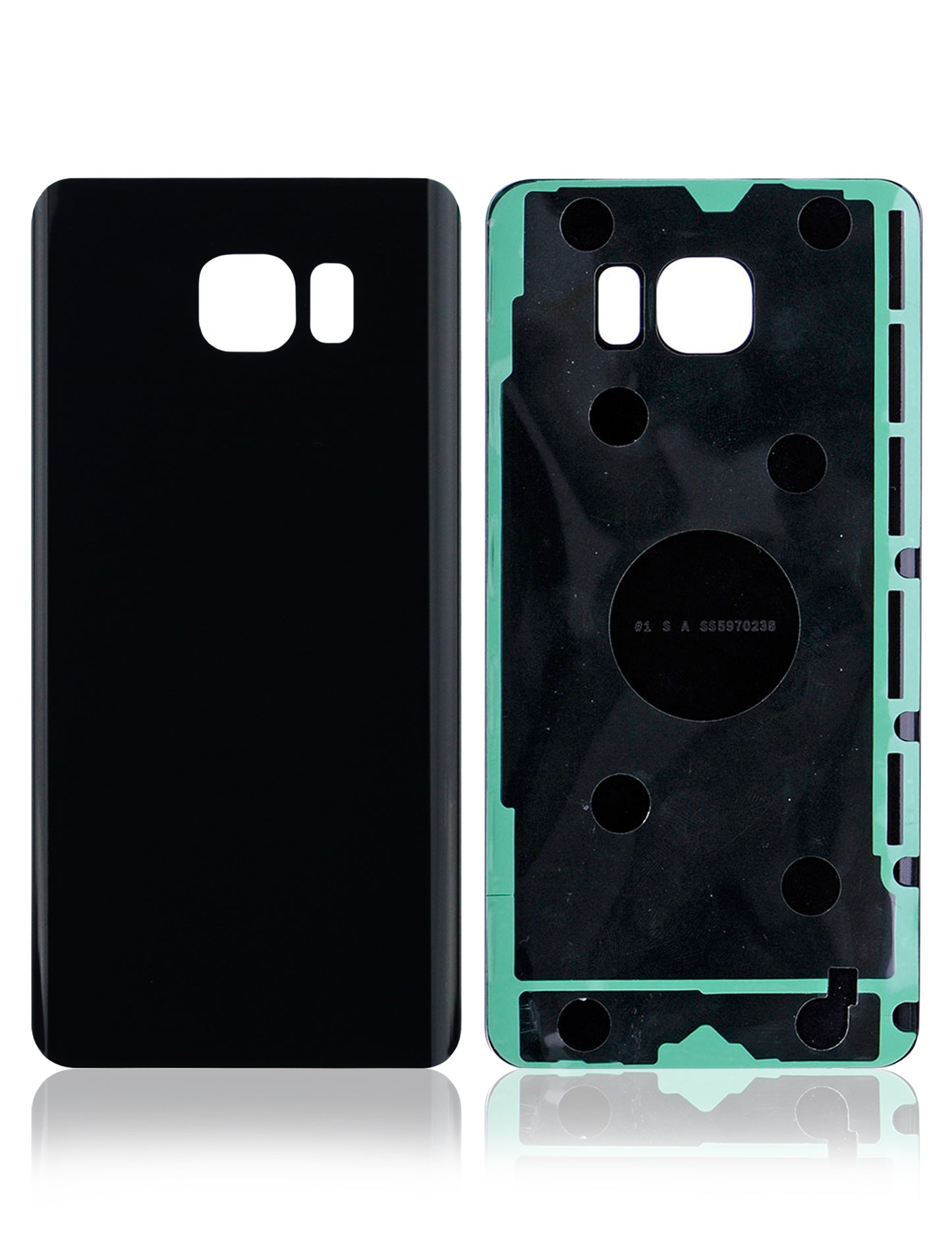 Back Cover Glass For Samsung Galaxy Note 5 (No Logo) (Aftermarket Plus) (Black Sapphire)