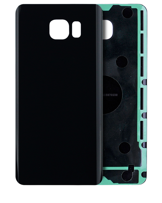 Back Cover Glass For Samsung Galaxy Note 5 (No Logo) (Aftermarket Plus) (Black Sapphire)