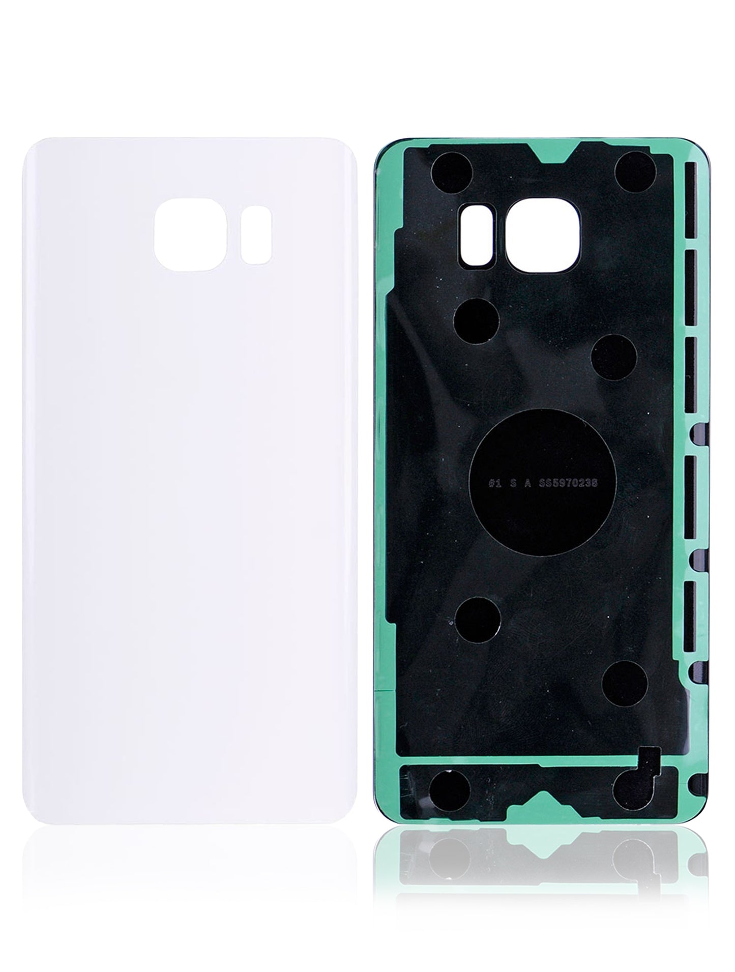 Back Cover Glass For Samsung Galaxy Note 5 (No Logo) (Aftermarket Plus) (White Pearl)