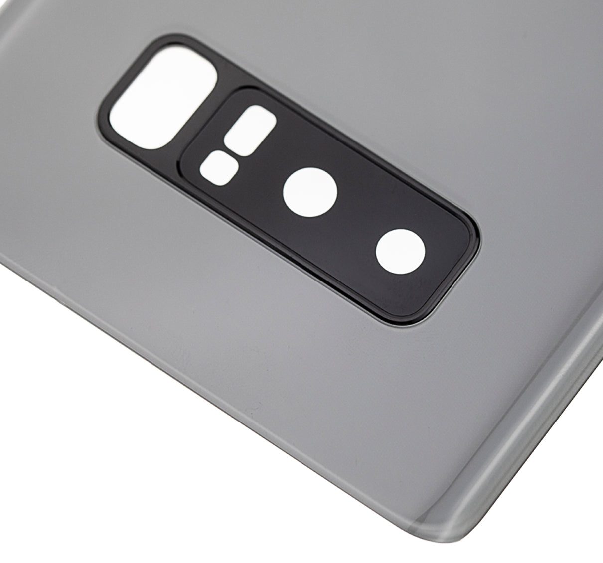 Back Cover Glass With Camera Lens For Samsung Galaxy Note 8 (No Logo) (Aftermarket Plus) (Silver)
