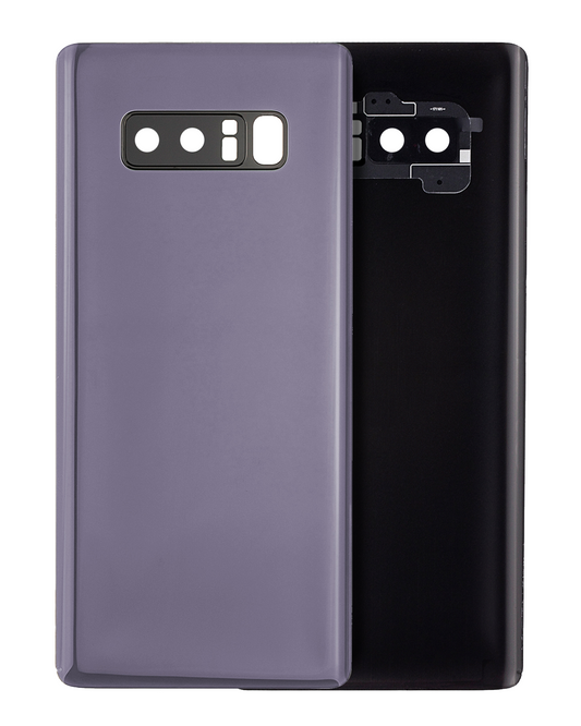 Back Cover Glass With Camera Lens For Samsung Galaxy Note 8 (Service Pack) (Orchid Gray)