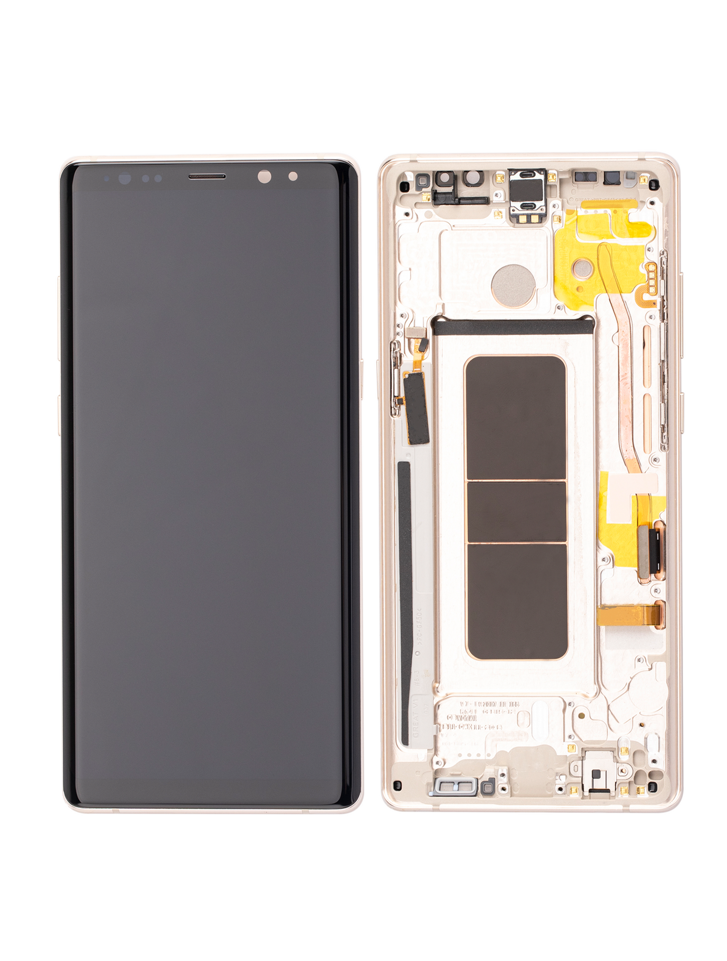OLED Assembly With Frame For Samsung Galaxy Note 8 (Refurbished) (Maple Gold)