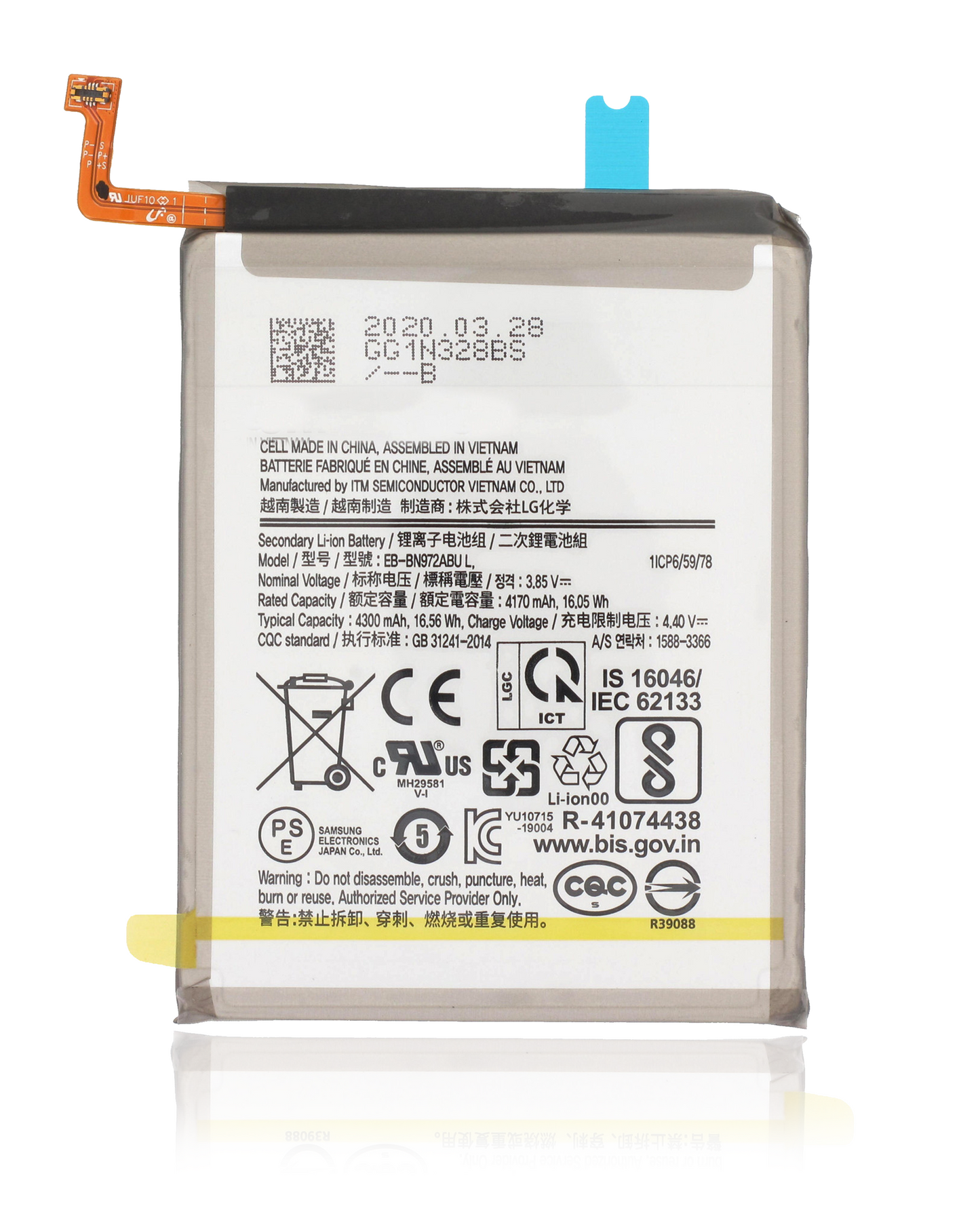 Replacement Battery For Samsung Galaxy Note 10 Plus (Service Pack)
