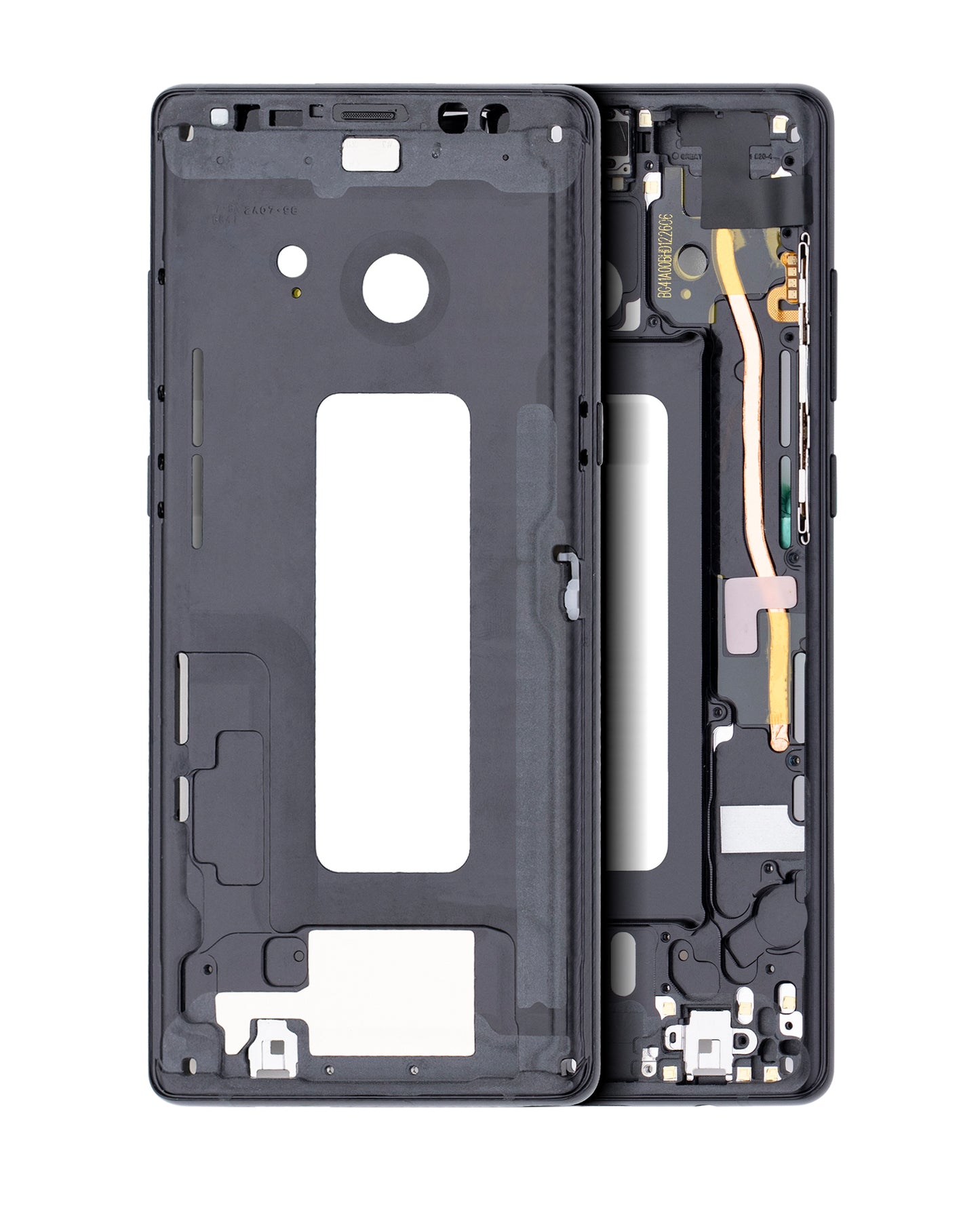 Mid-Frame Housing For Samsung Galaxy Note 8 (With Small Parts) (Midnight Black)