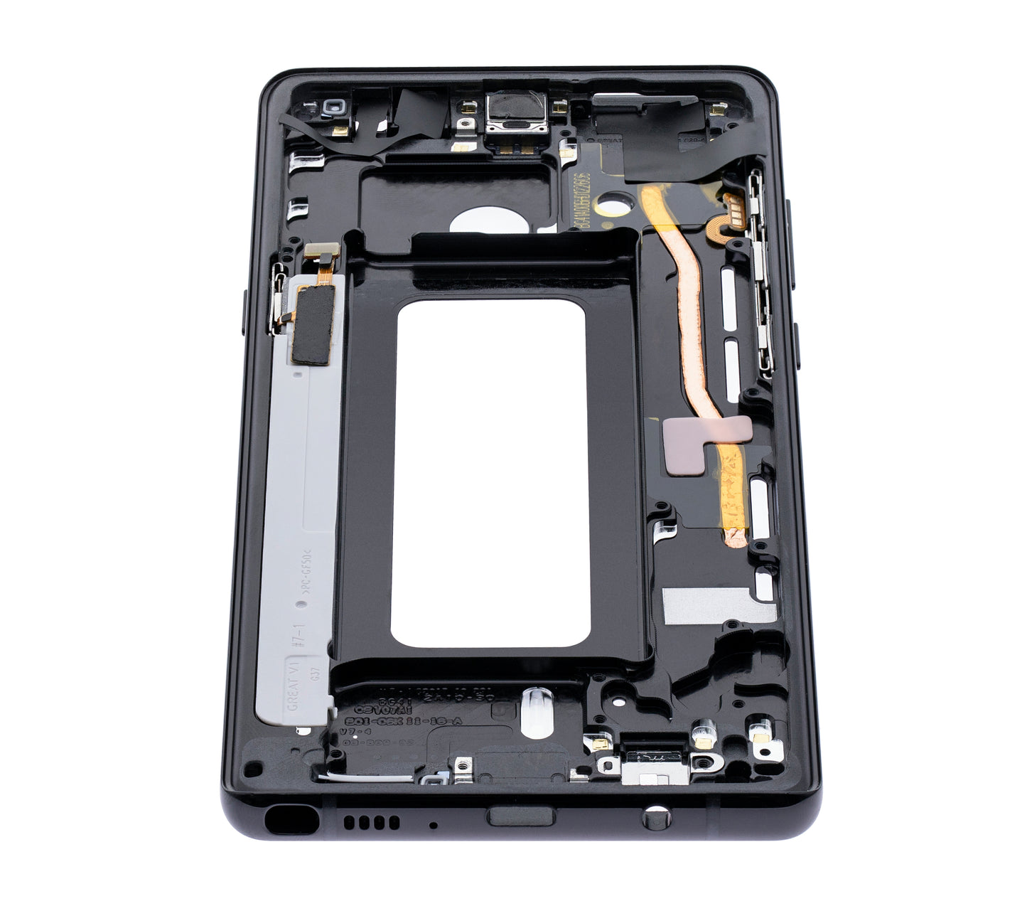 Mid-Frame Housing For Samsung Galaxy Note 8 (With Small Parts) (Midnight Black)