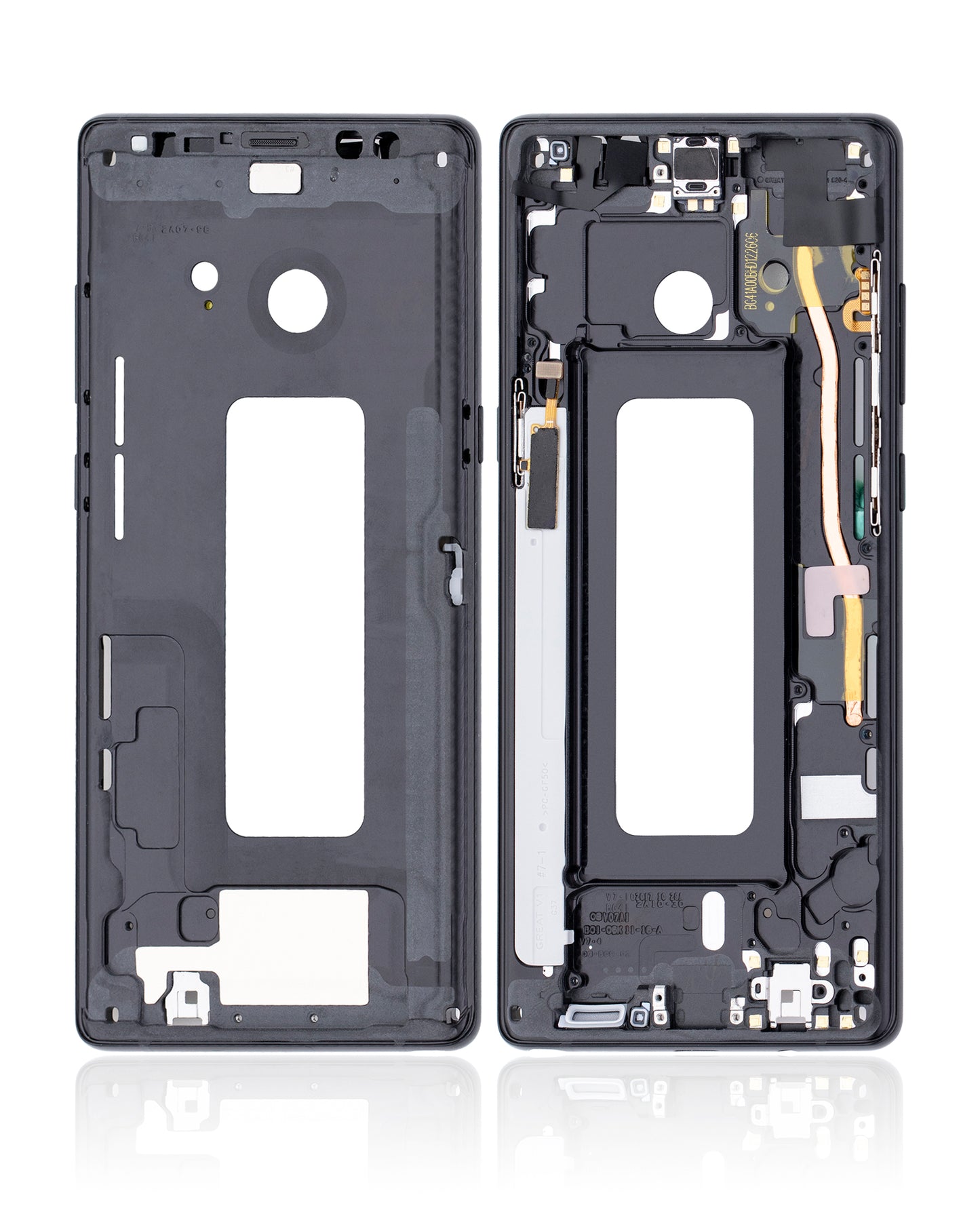 Mid-Frame Housing For Samsung Galaxy Note 8 (With Small Parts) (Midnight Black)