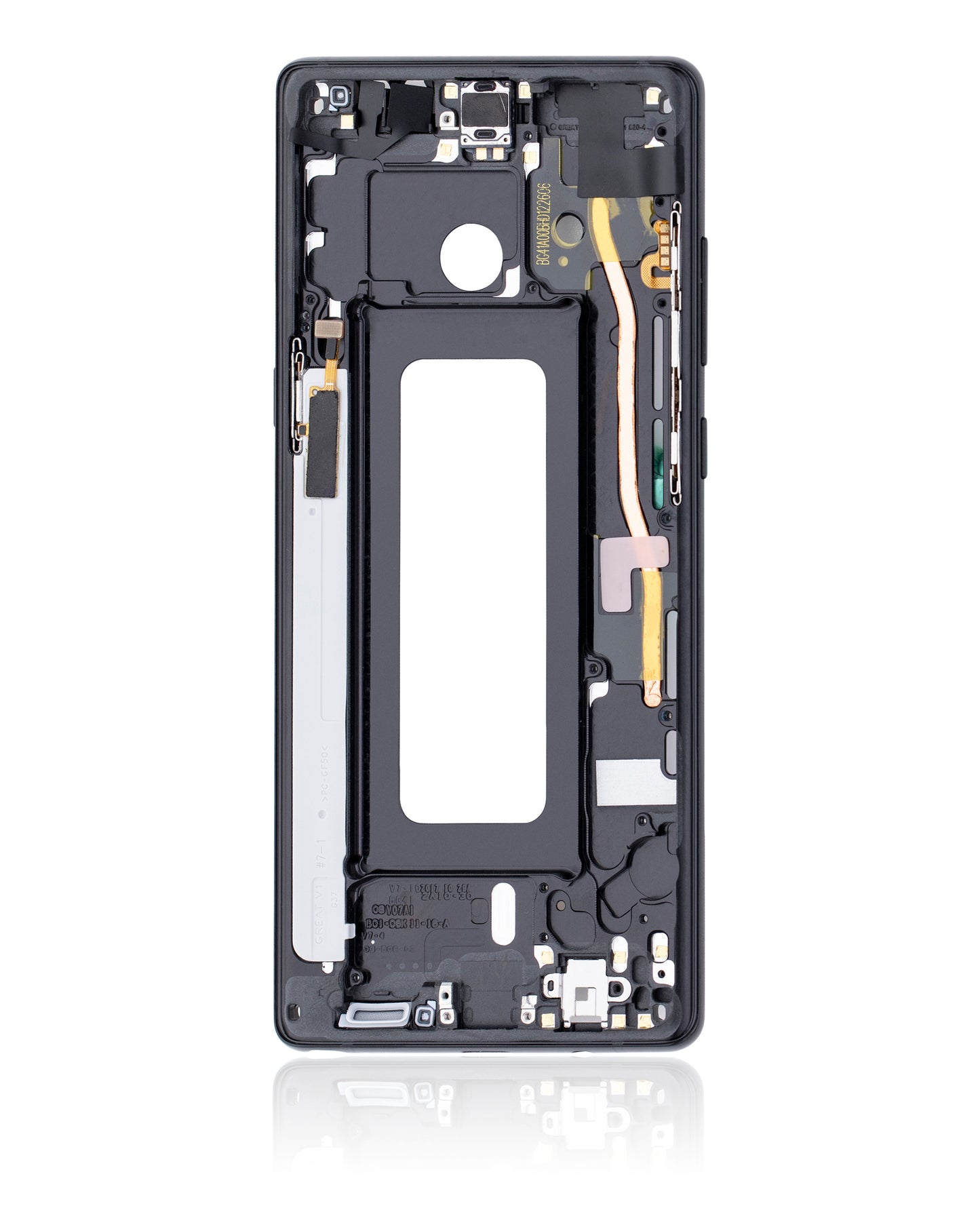 Mid-Frame Housing For Samsung Galaxy Note 8 (With Small Parts) (Midnight Black)