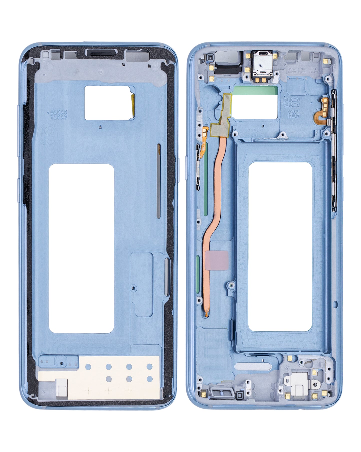 Mid-Frame Housing For Samsung Galaxy S8 (With Small Parts) (Coral Blue)