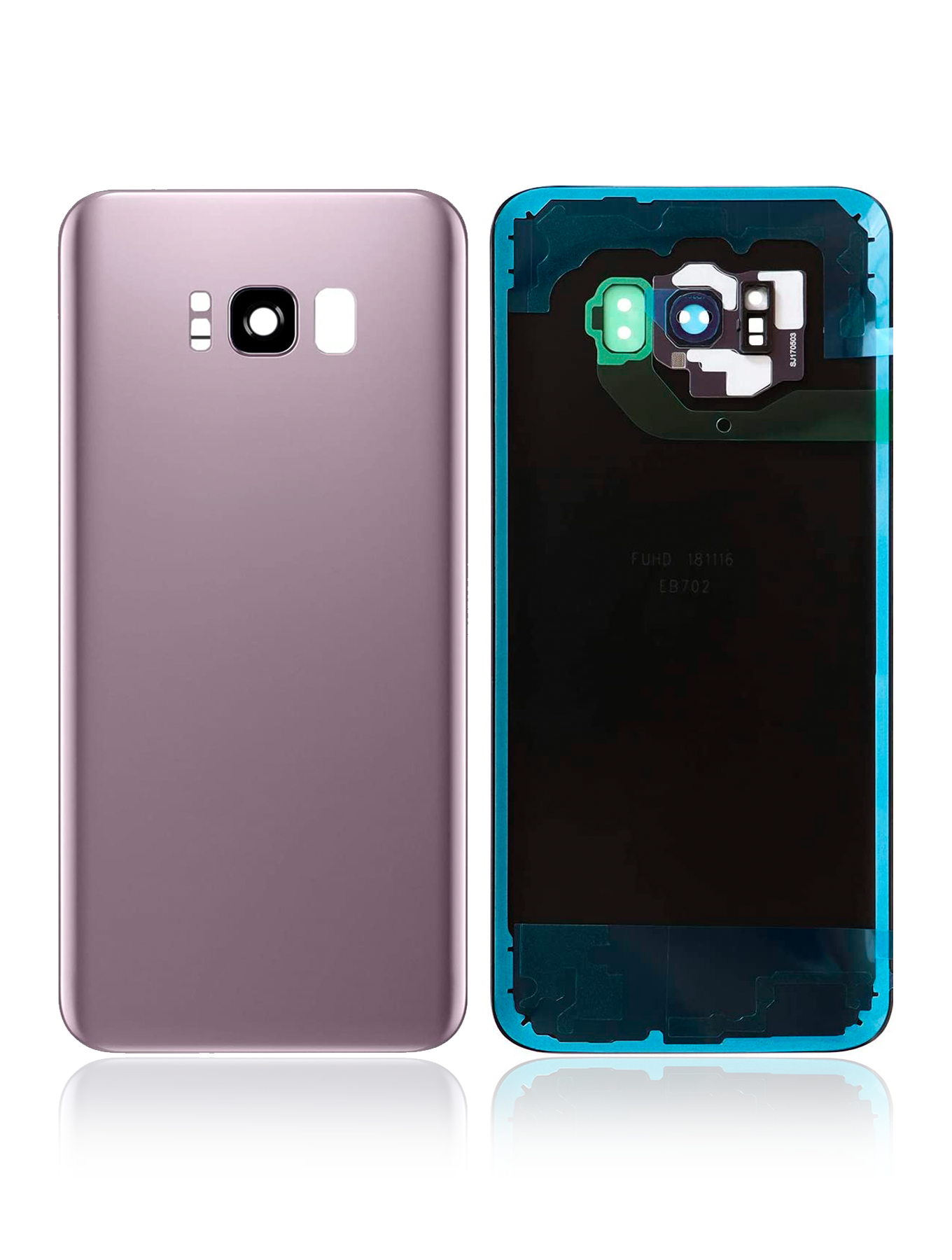 Back Cover Glass With Camera Lens For Samsung Galaxy S8 Plus (No Logo) (Aftermarket Plus) (Rose Pink)