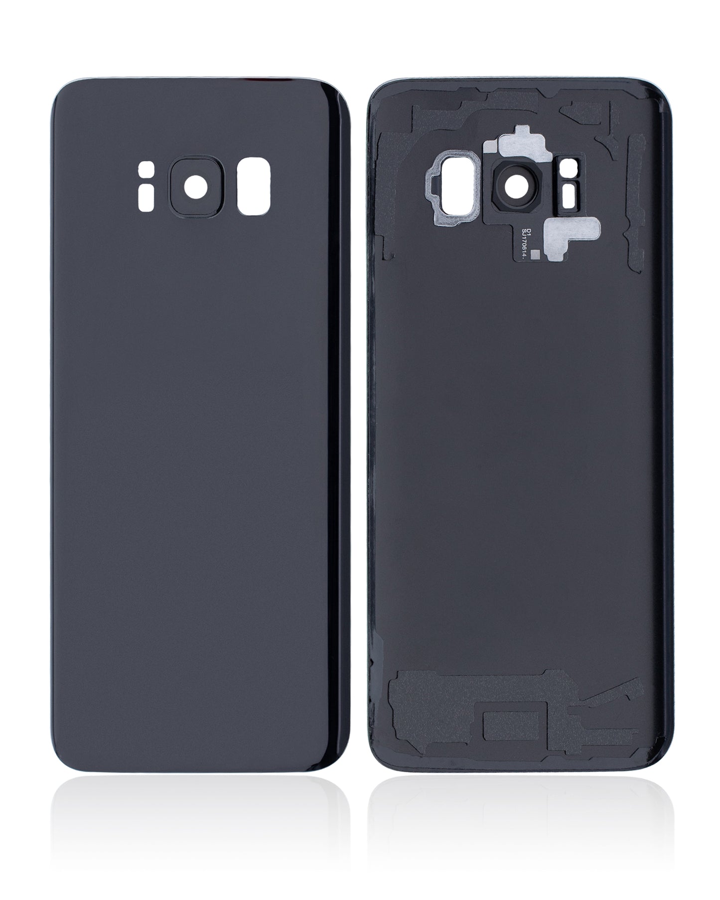 Back Cover Glass With Camera Lens For Samsung Galaxy S8 (Service Pack) (Midnight Black)