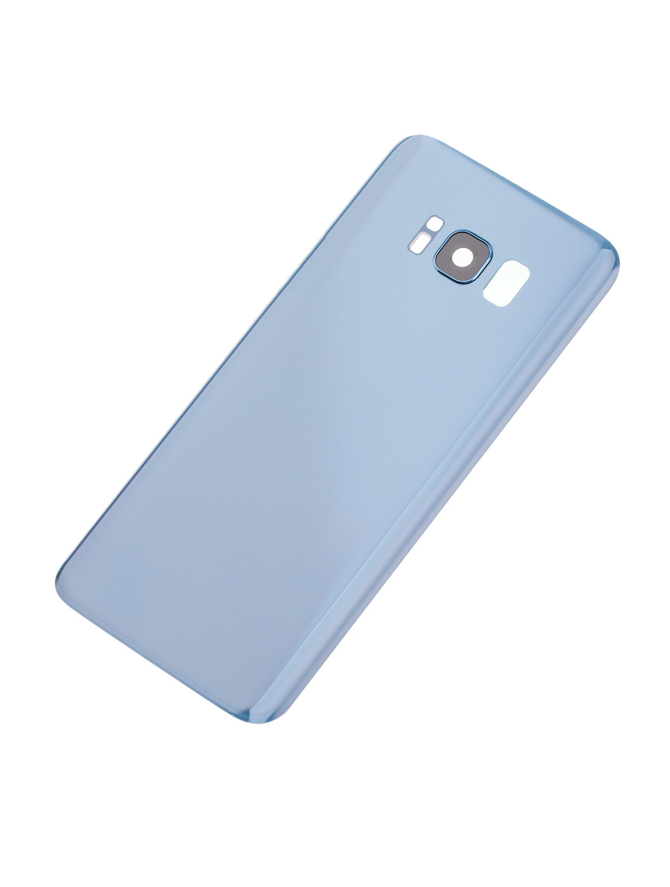Back Cover Glass With Camera Lens For Samsung Galaxy S8 (No Logo) (Aftermarket Plus) (Coral Blue)