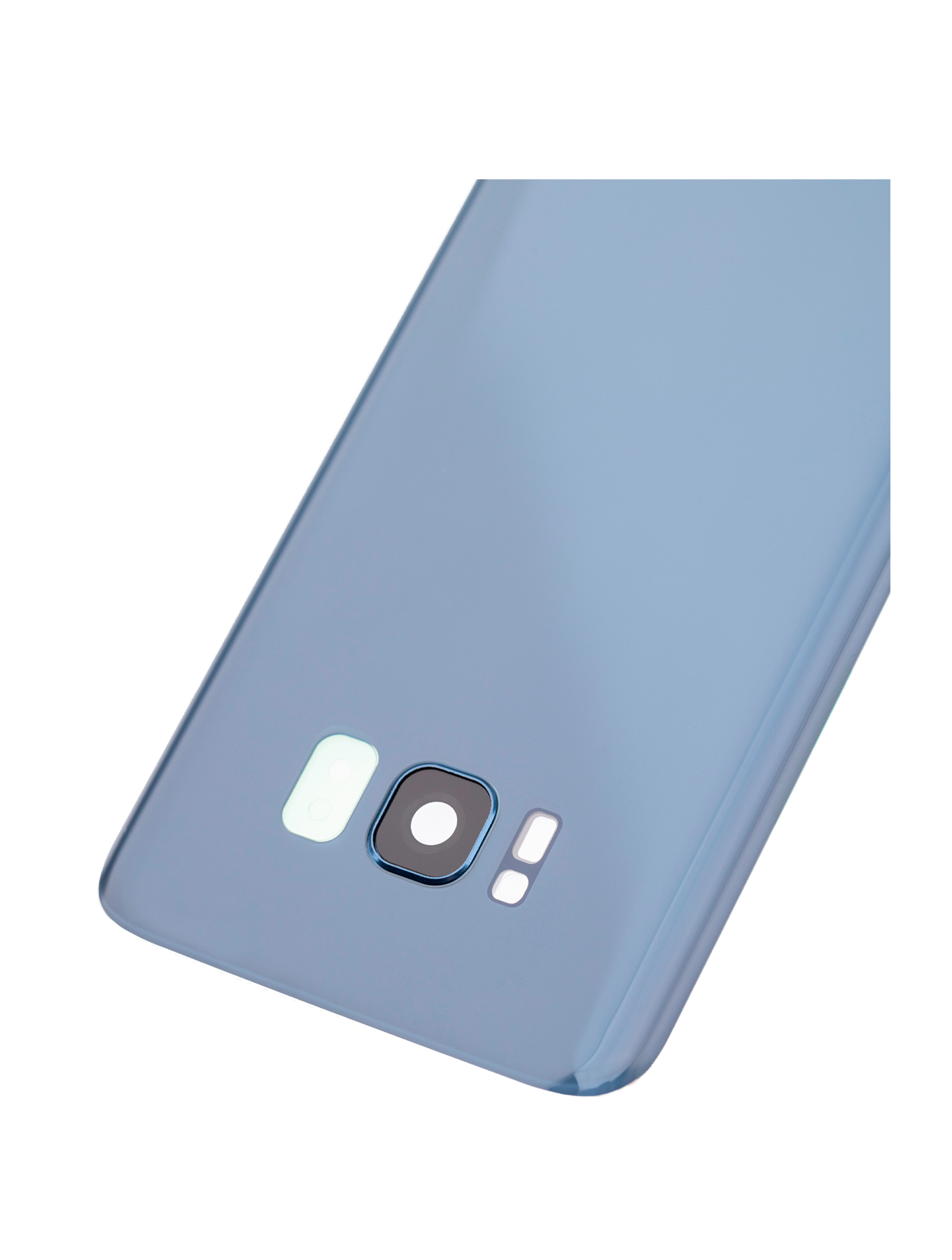 Back Cover Glass With Camera Lens For Samsung Galaxy S8 (No Logo) (Aftermarket Plus) (Coral Blue)