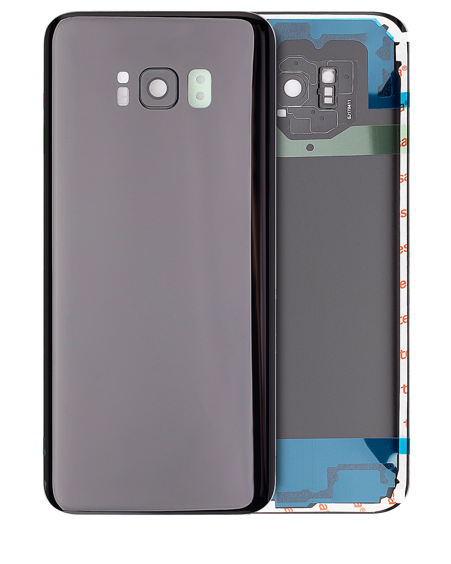 Back Cover Glass With Camera Lens For Samsung Galaxy S8 Plus (Service Pack) (Midnight Black)