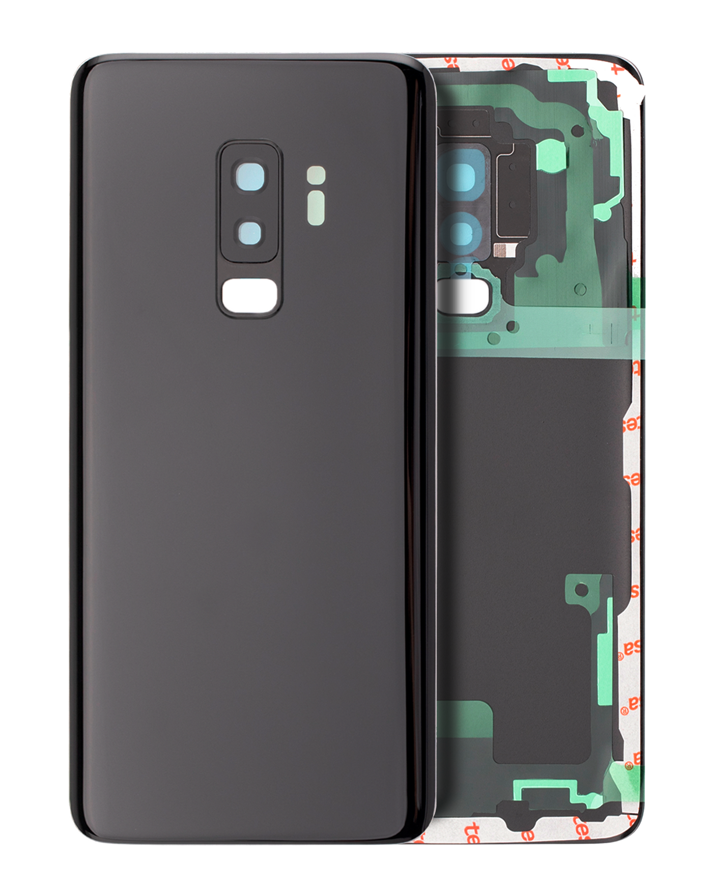 Back Cover Glass With Camera Lens For Samsung Galaxy S9 Plus (Service Pack) (Midnight Black)