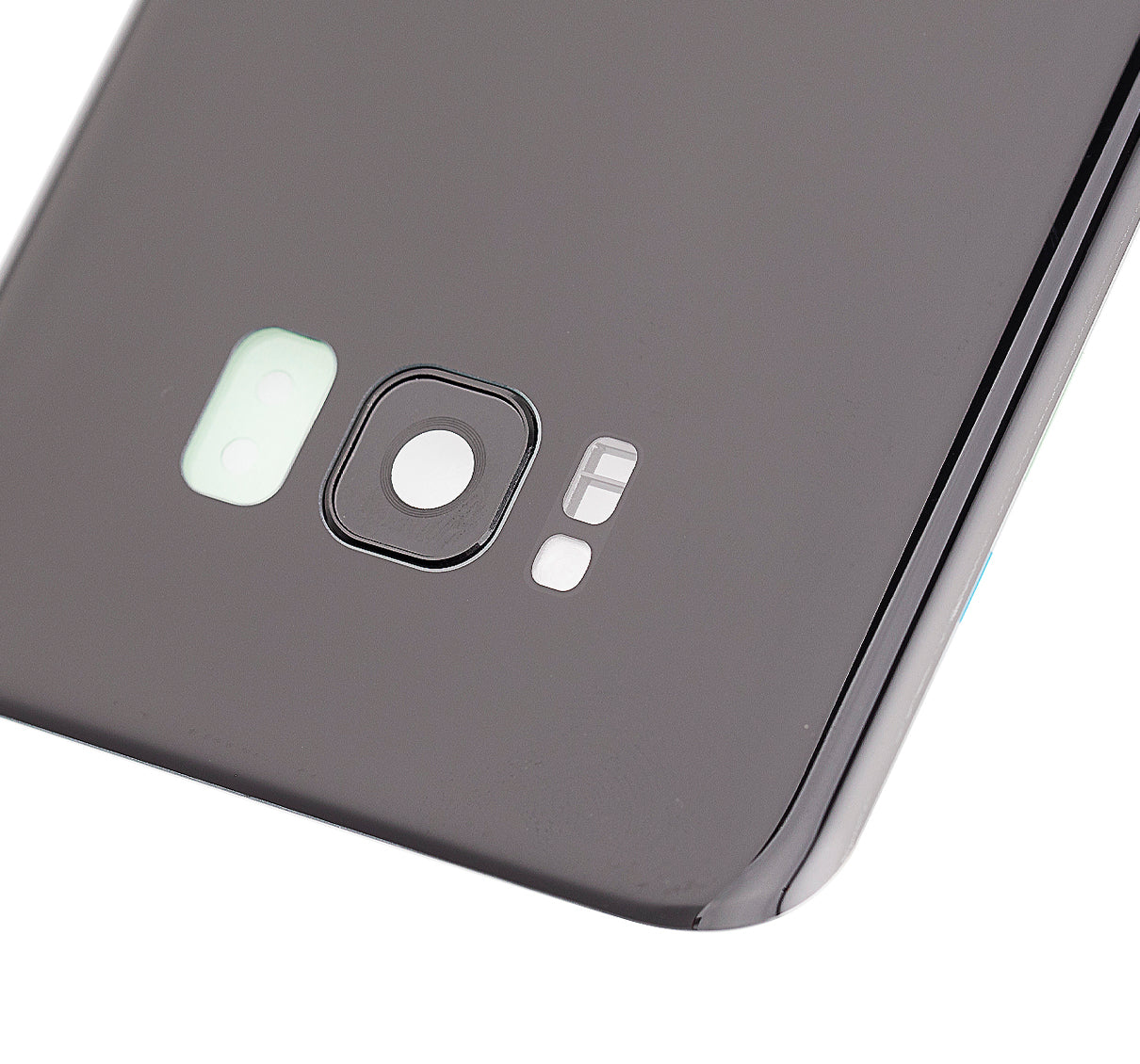Back Cover Glass With Camera Lens For Samsung Galaxy S8 Plus (No Logo) (Aftermarket Plus) (Midnight Black)
