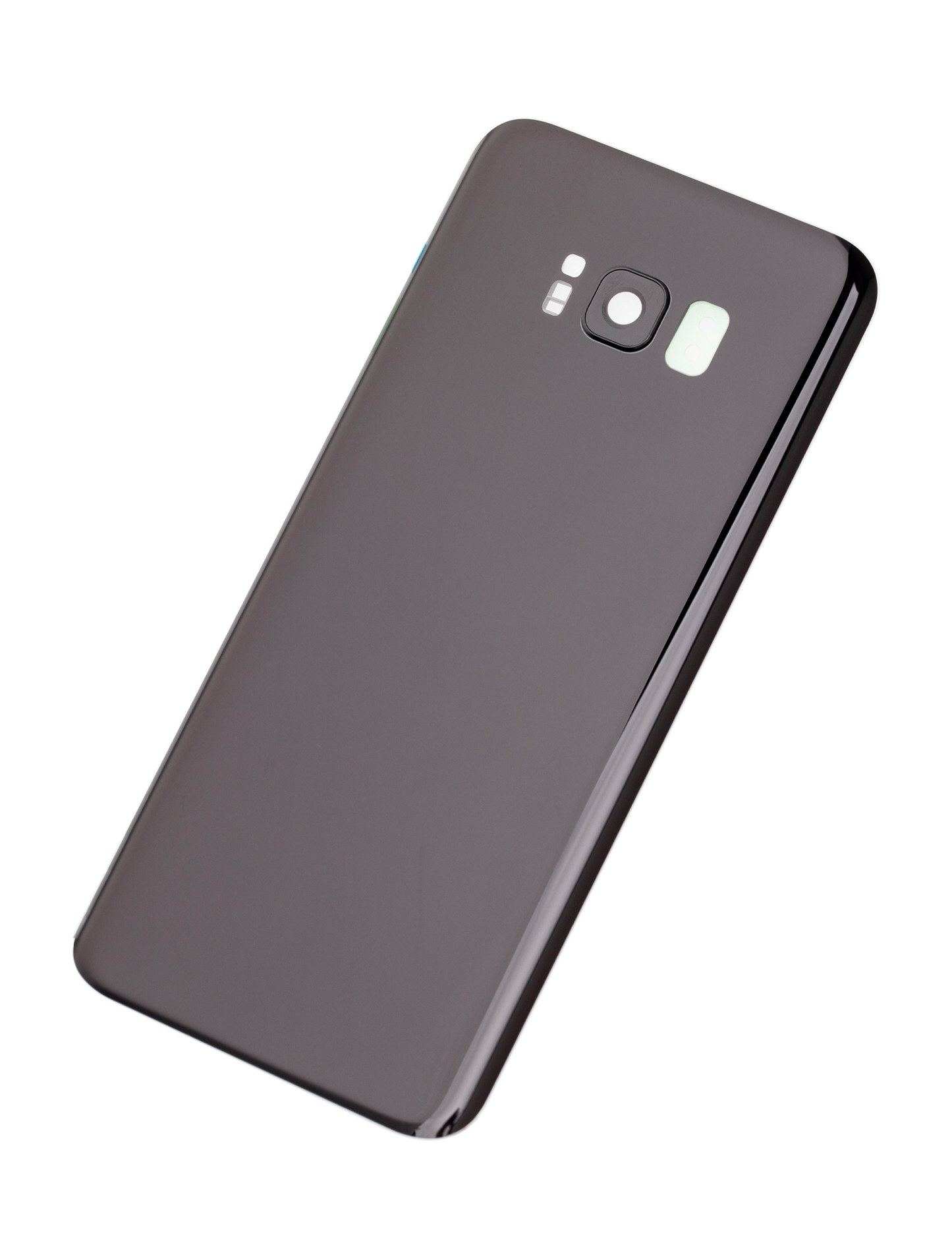 Back Cover Glass With Camera Lens For Samsung Galaxy S8 Plus (No Logo) (Aftermarket Plus) (Midnight Black)
