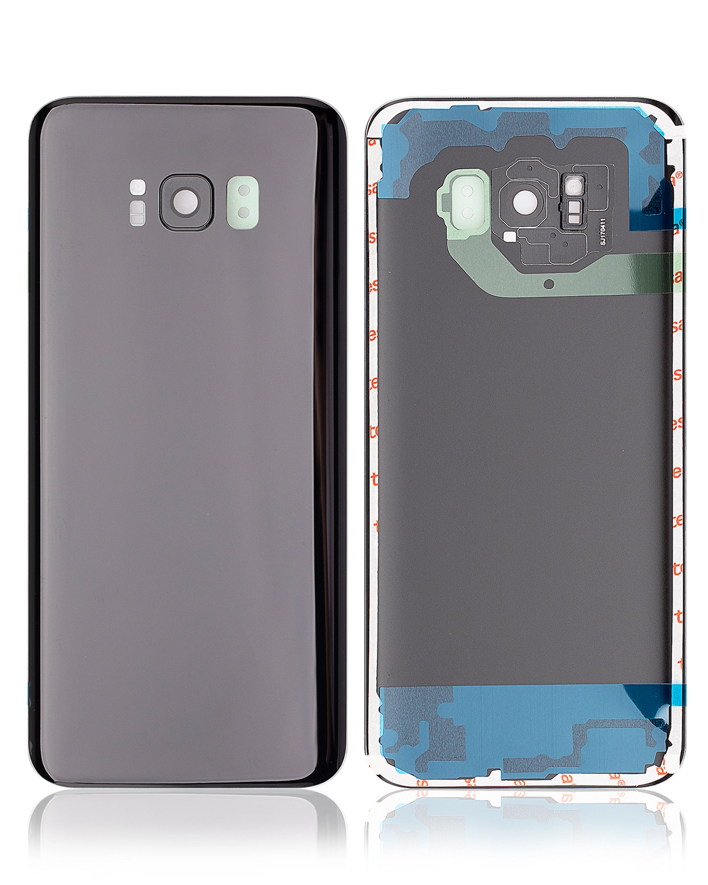 Back Cover Glass With Camera Lens For Samsung Galaxy S8 Plus (Service Pack) (Midnight Black)
