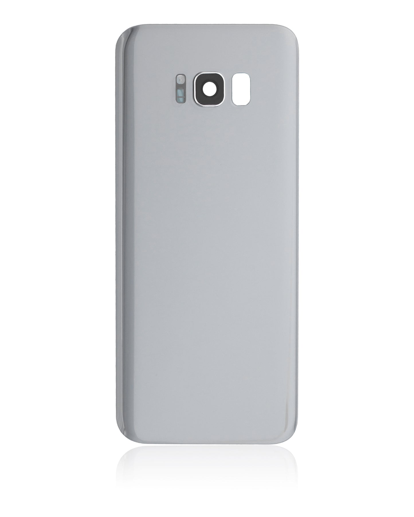 Back Cover Glass With Camera Lens For Samsung Galaxy S8 Plus (No Logo) (Aftermarket Plus) (Arctic Silver)