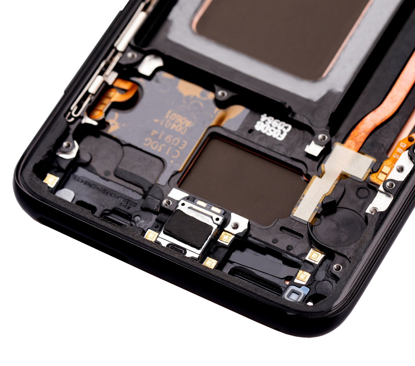 OLED Assembly With Frame For Samsung Galaxy S8 (Used OEM Pull: Grade B/C) (Midnight Black)