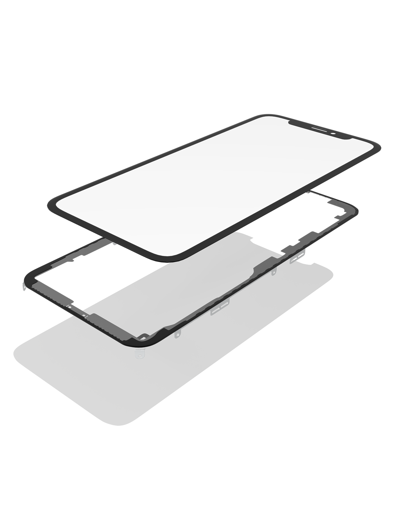 3 in 1 (Glass With OCA Pre-Installed + Frame) For iPhone 11 (OCA Master) (2 Pack)