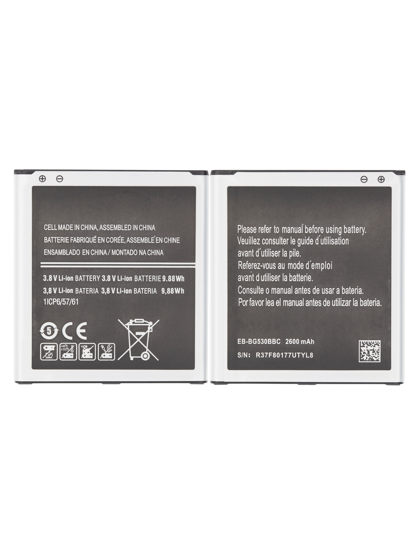 Replacement Battery For Samsung On5 (G550) / Grand Prime (G530) / Grand Prime Plus / J3 (J320/2016) / J5 (J500/2015) / J3 Emerge (J327/2017) / J3 (J33 | Samsung, J Series | product image 3