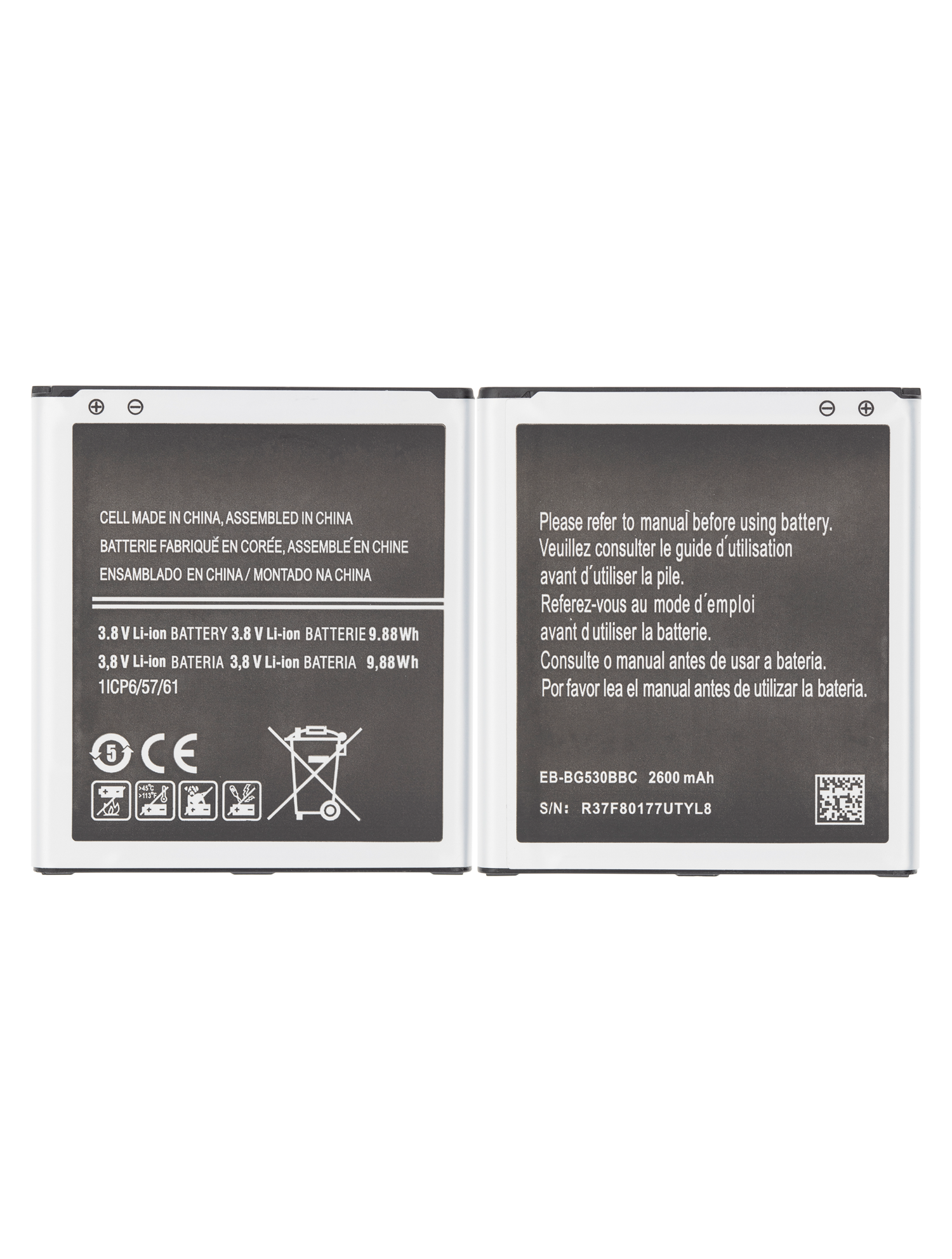 Replacement Battery For Samsung On5 (G550) / Grand Prime (G530) / Grand Prime Plus / J3 (J320/2016) / J5 (J500/2015) / J3 Emerge (J327/2017) / J3 (J33 | Samsung, J Series | product image 3